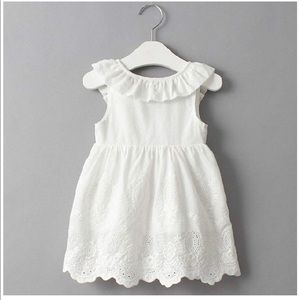White eyelet dress